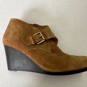 Isaac Mizrahi Live Women's Boots Volly Tan Suede Size 10 W